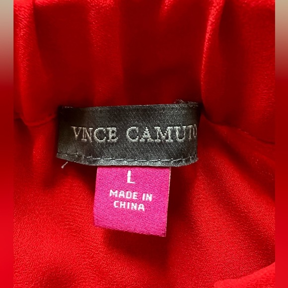 Reddish Orange Off shoulder Vince Camuto Top In Size L - Spring Summer Top - Picture 4 of 7